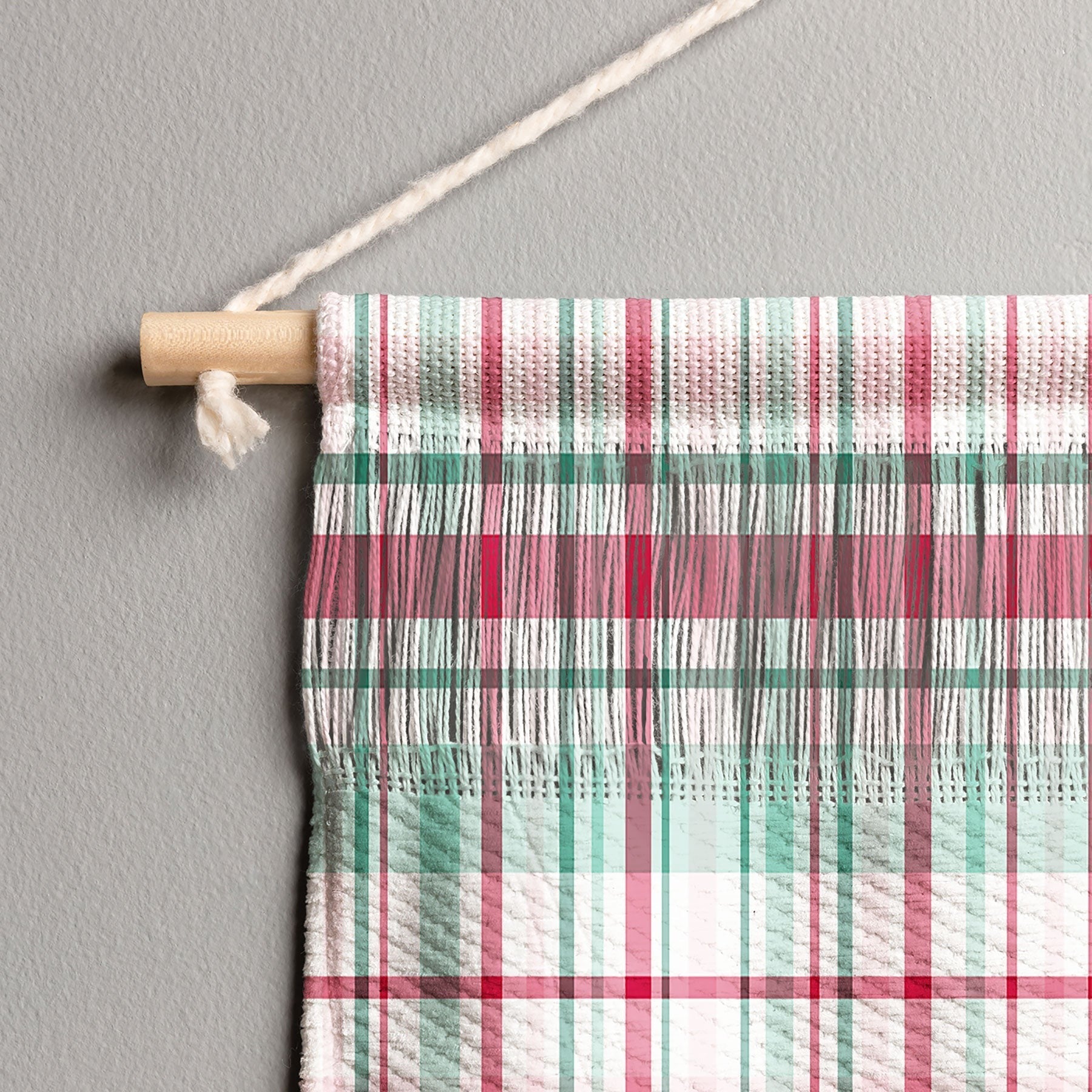 Lisa Argyropoulos Merry Vintage Plaid Wall Hanging Landscape