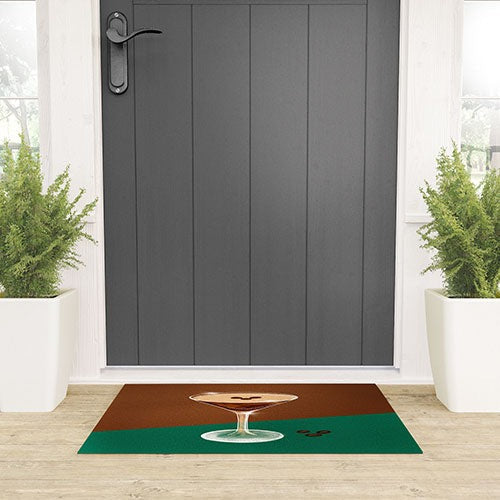 Design by Spark Expresso Martini Coffee Beans Welcome Mat