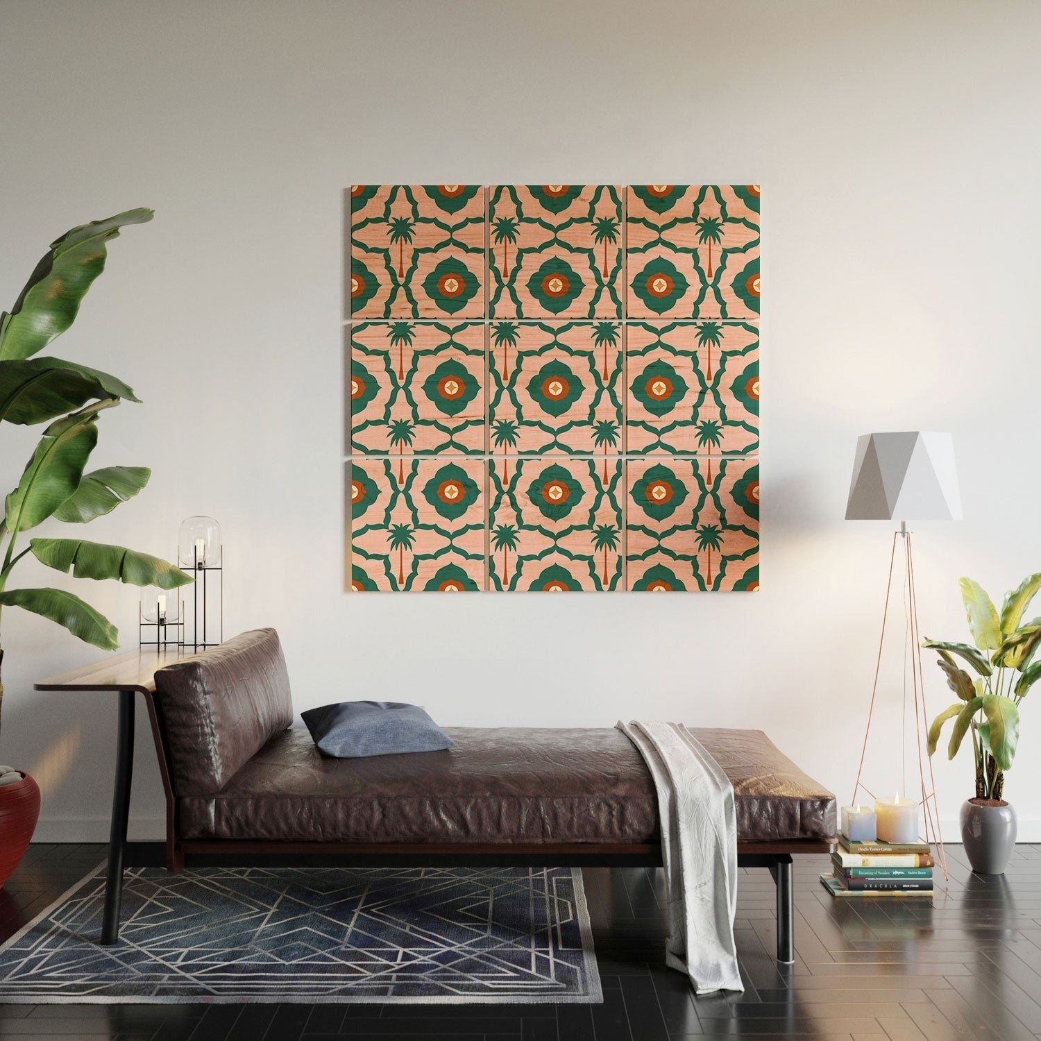 Design by Spark Mid Mod Palm Springs Wood Wall Mural
