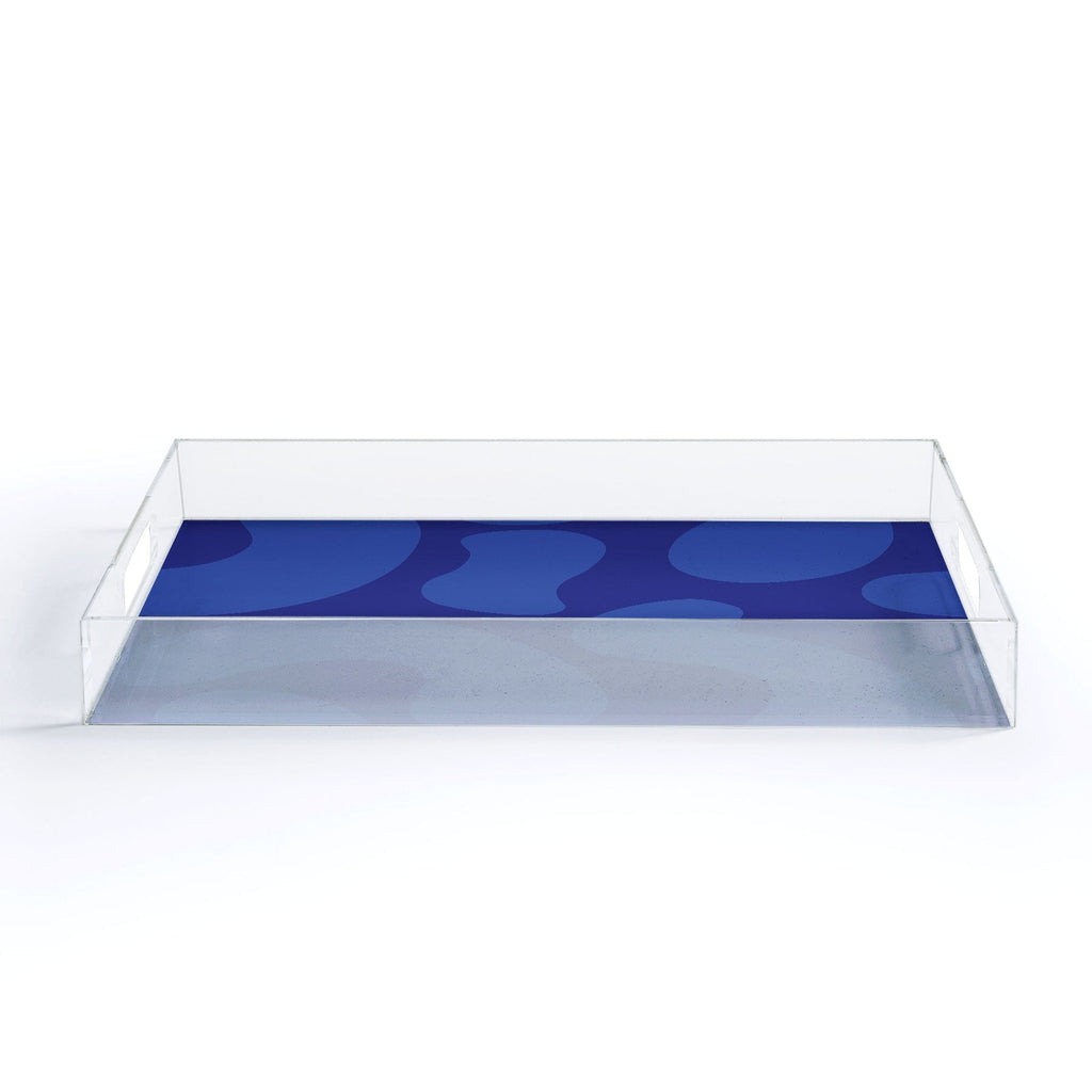 Camilla Foss Blue Pebble Acrylic Tray