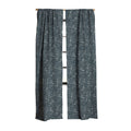 Little Om Pattern Shooting Stars blue Blackout Window Curtain