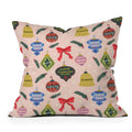 Design by Spark Love Human Made Christmas Ornaments Outdoor Throw Pillow