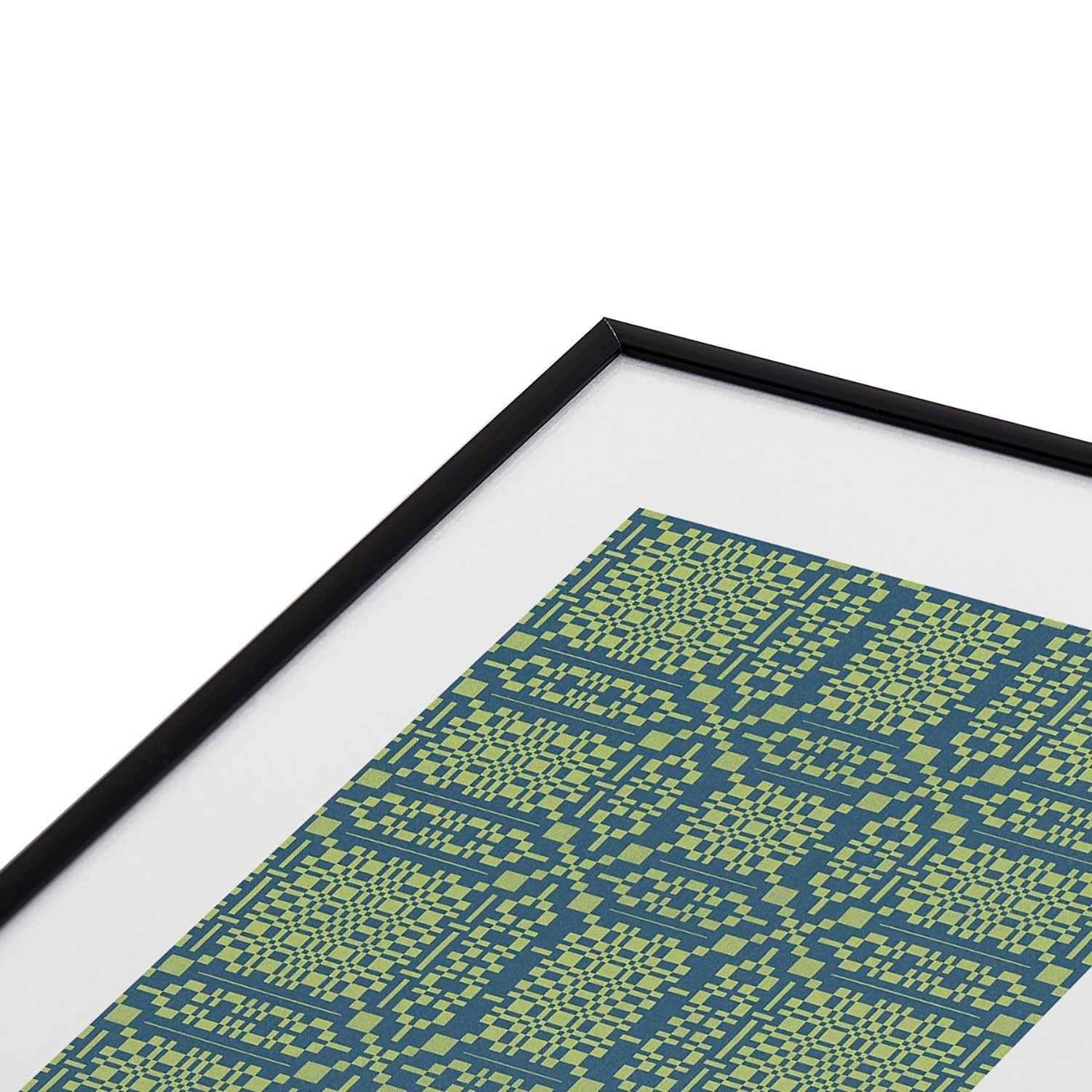 Marta Barragan Camarasa Nostalgic Grid Design Metal Framed Art Print