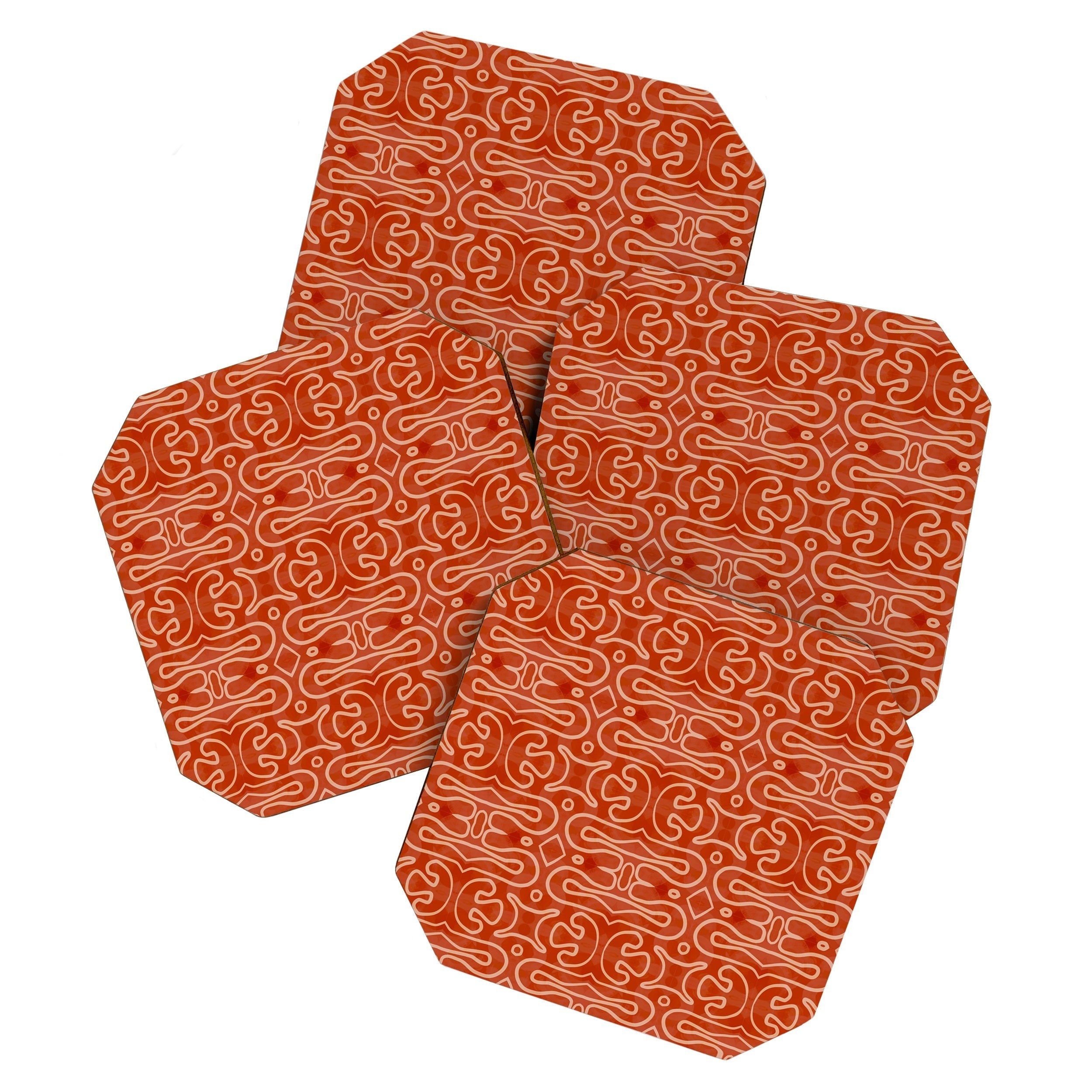 Mirimo Venexiana Burnt Orange Coaster Set