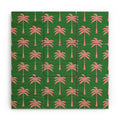 Design by Spark Pink Palm Tree Oasis Wood Wall Mural