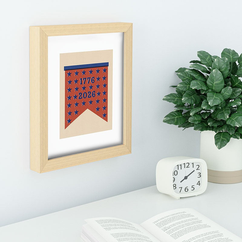 DENY Designs Star Banner Recessed Framing Rectangle