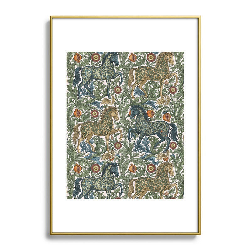 Marta Barragan Camarasa Renaissance Horse Garden Metal Framed Art Print