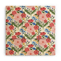 Design by Spark Wild Bloom Flowers Wood Wall Mural