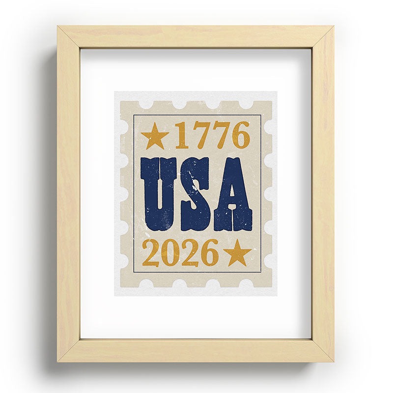 DENY Designs USA Stamp Recessed Framing Rectangle