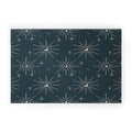 Little Om Pattern Little Moon navy Welcome Mat