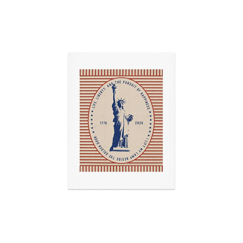 DENY Designs Life Liberty Art Print