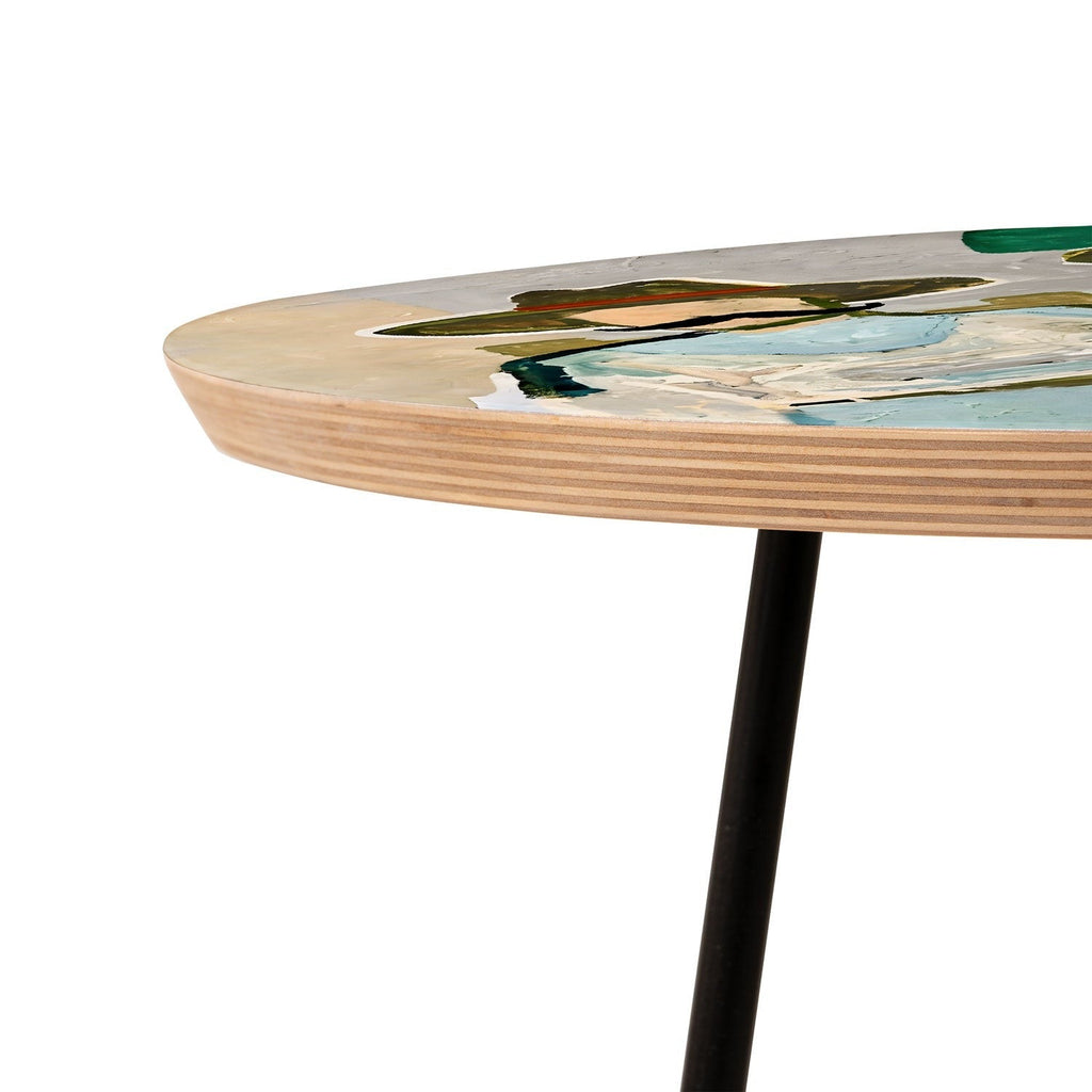 83 Oranges Side By Side Cowboy Edition Round Side Table
