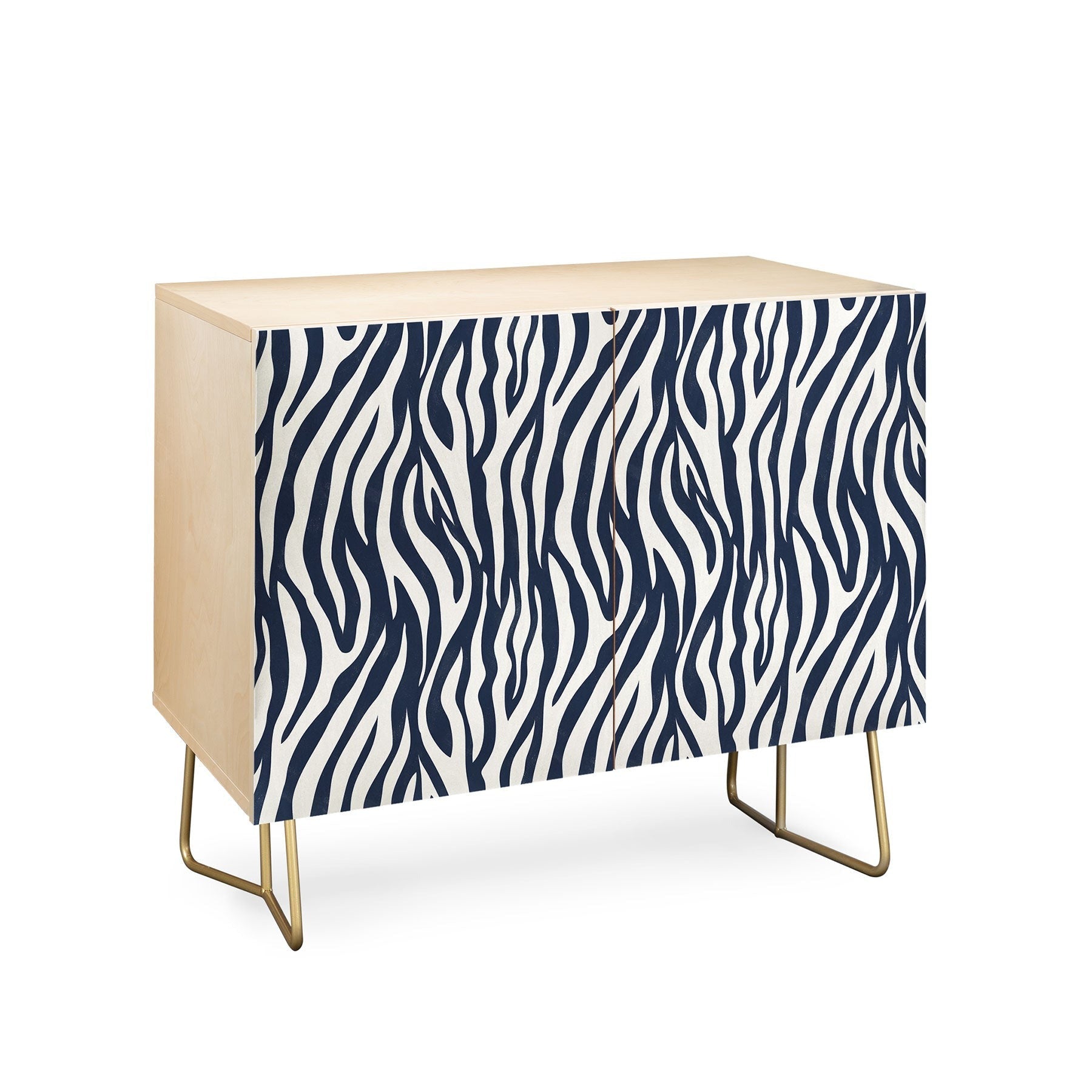Avenie BR Navy Tiger Stripes Credenza