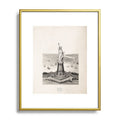 DENY Designs Vintage Lady Liberty Metal Framed Art Print