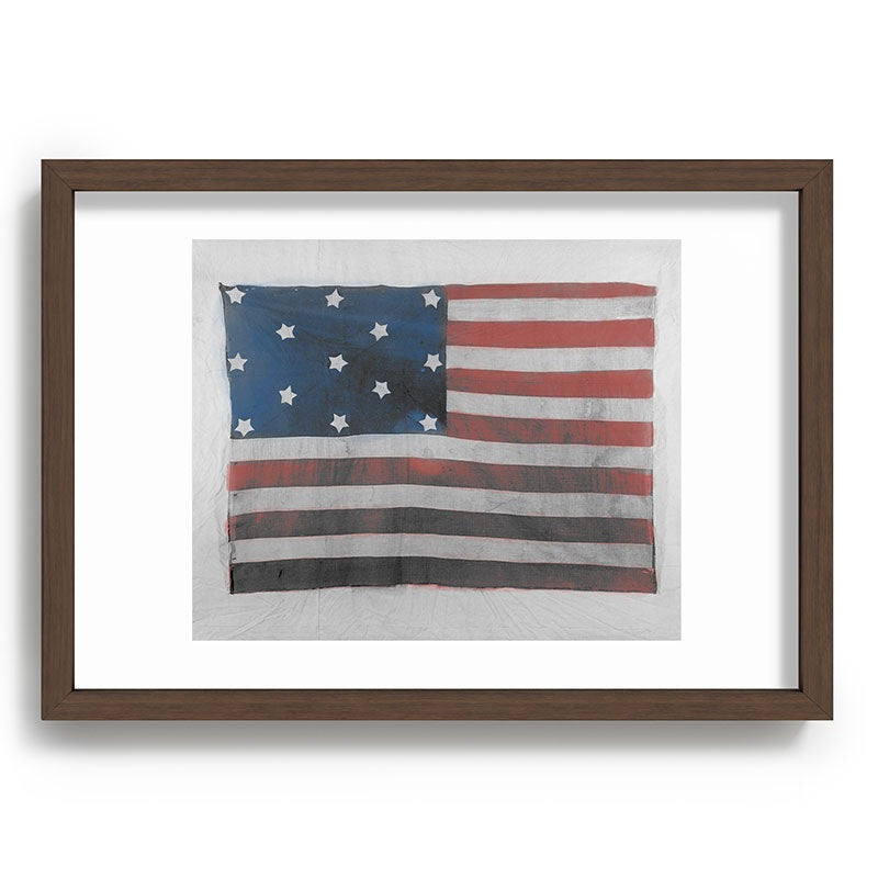 DENY Designs Flag Attributed to Elizabeth Schuyler Hamilton Recessed Framing Rectangle