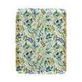 Ninola Design Botanic Retreat Loose Botanical Leaves Watercolor Green Throw Blanket