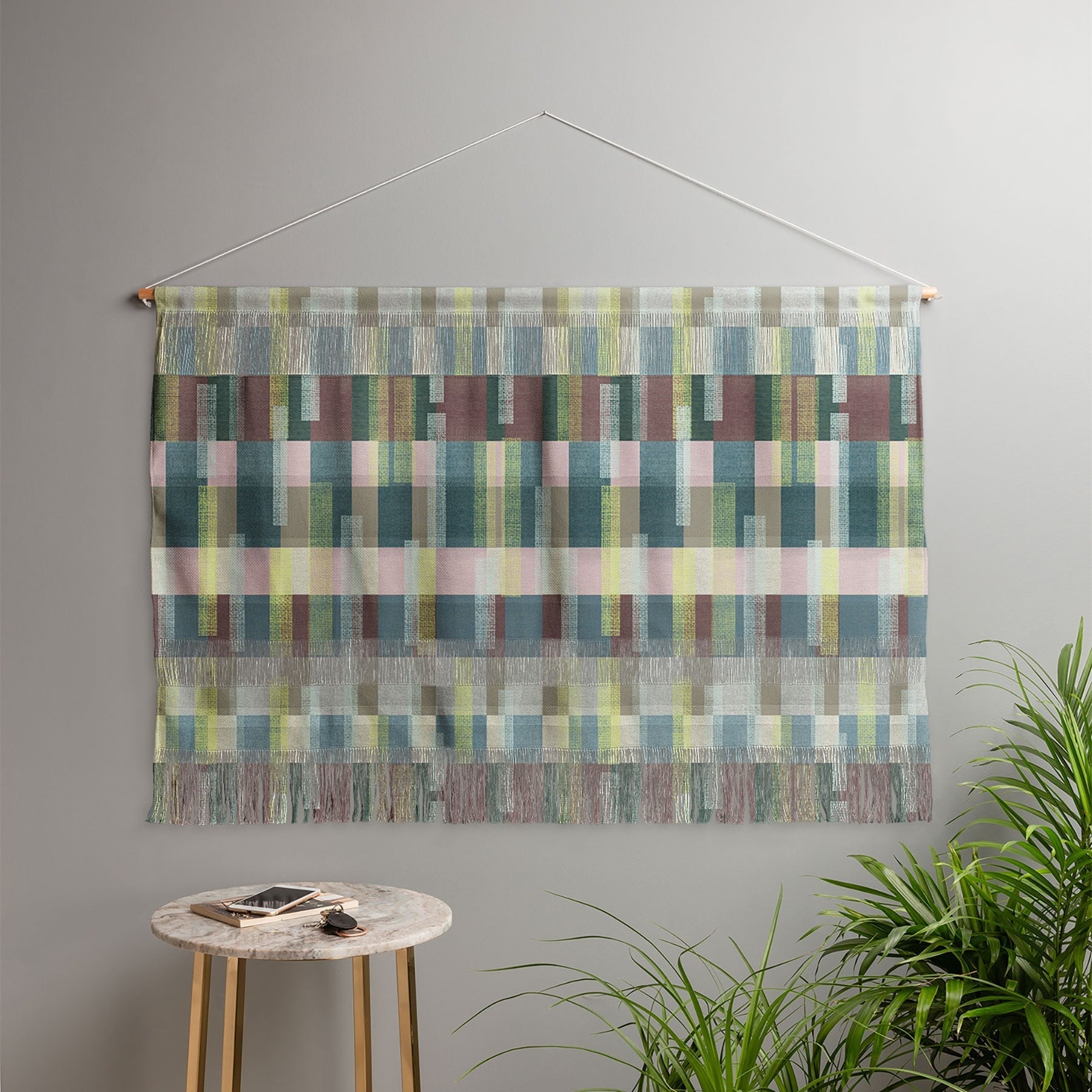 Marta Barragan Camarasa Dynamic Linear Blocks Wall Hanging Landscape