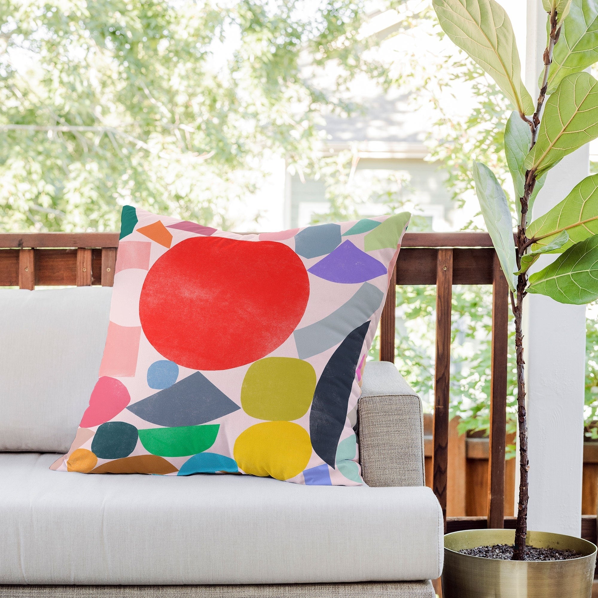 Garima Dhawan Colored Toys 4 Outdoor Throw Pillow