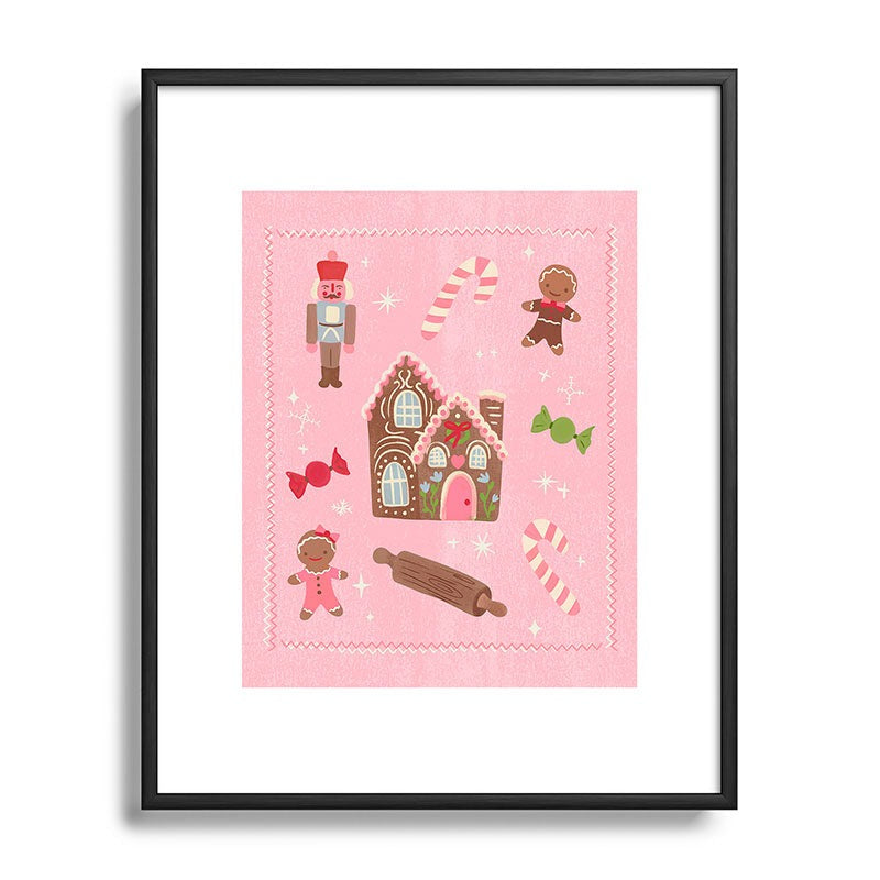 carriecantwell Sweet Christmas Holidays Metal Framed Art Print