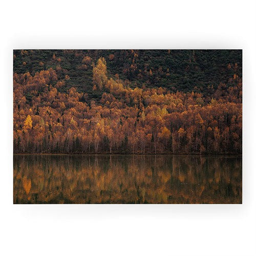 Hannah Kemp Fall Lake Welcome Mat