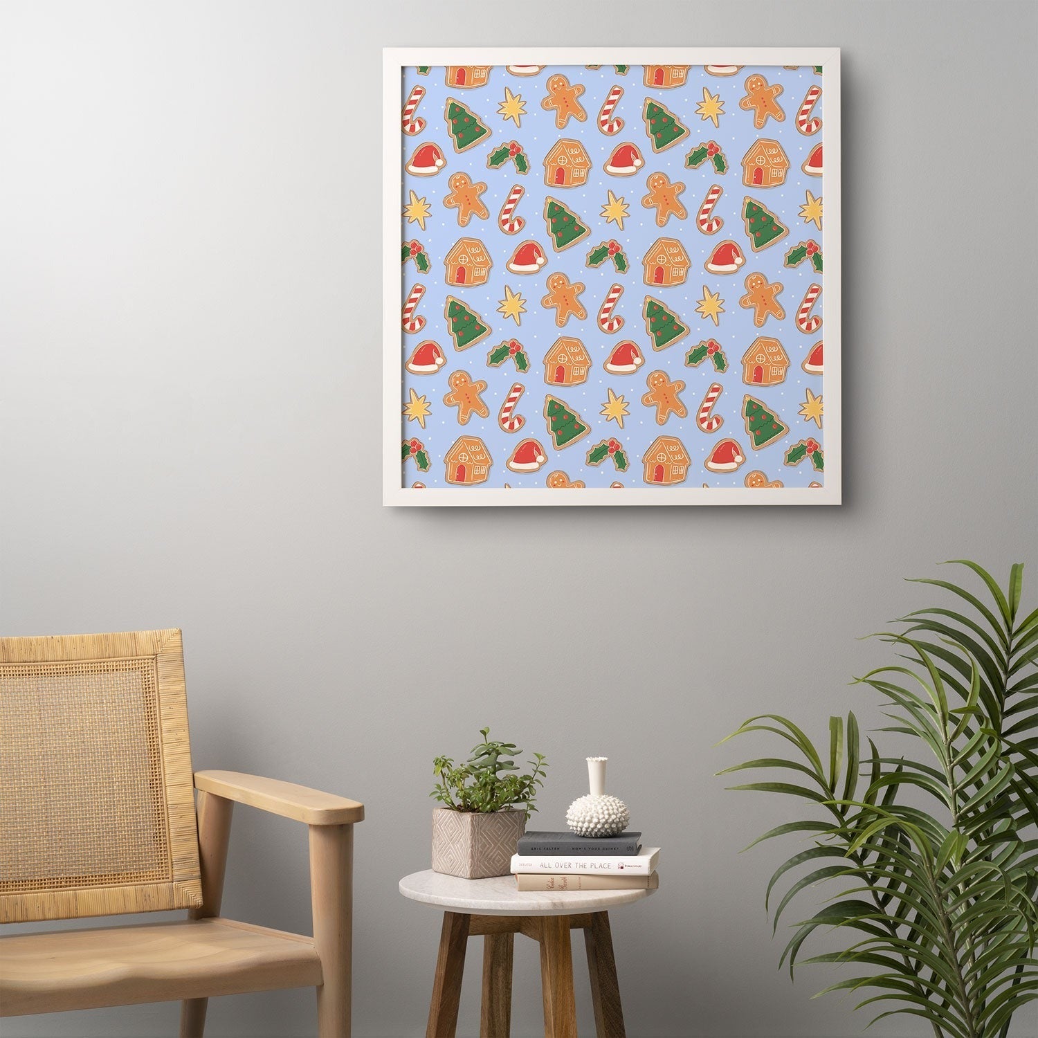Love_Ryming Christmas Cookies Framed Wall Art