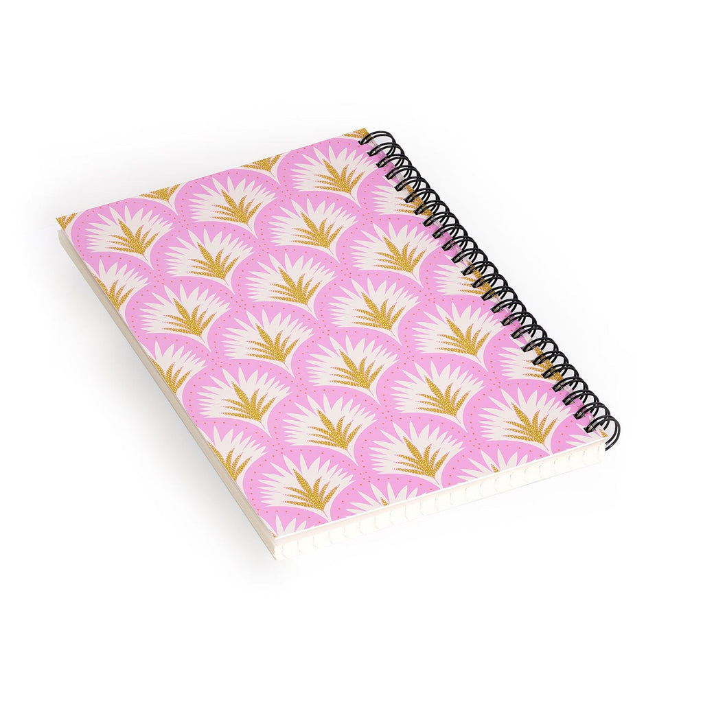 Jennifer Labre Pink Palmetto Spiral Notebook