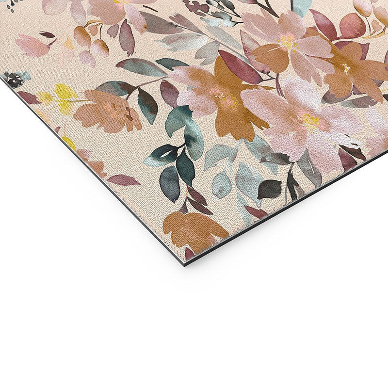Ninola Design Botanic Retreat Floral Oleander Whimsical Soft Pink Welcome Mat