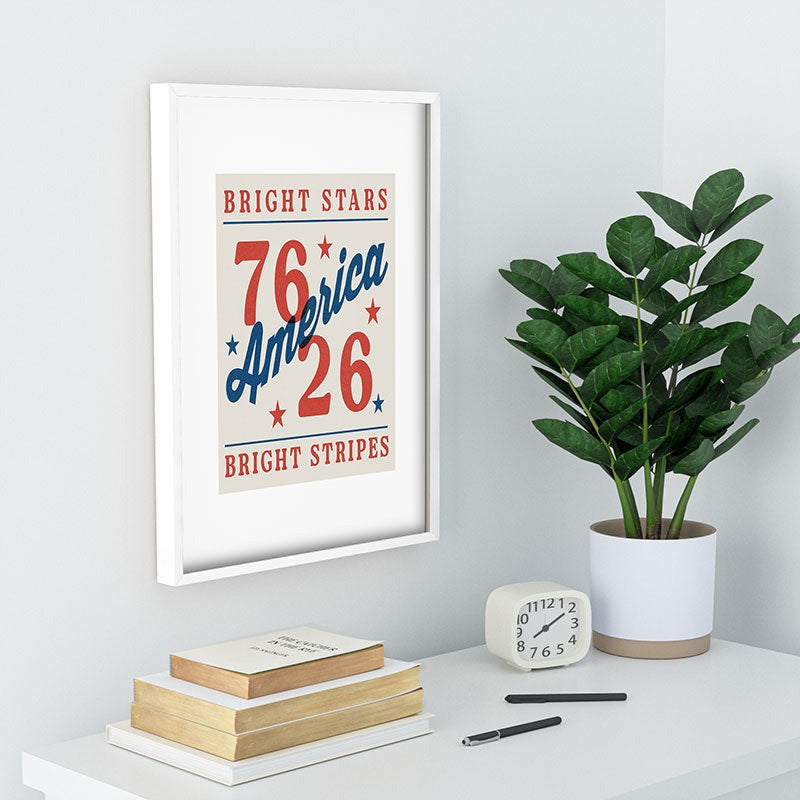 DENY Designs Bright Stars Bright Stripes Recessed Framing Rectangle