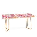 Ninola Design Botanic Retreat Coral Reef Crab Lobster Red Coffee Table