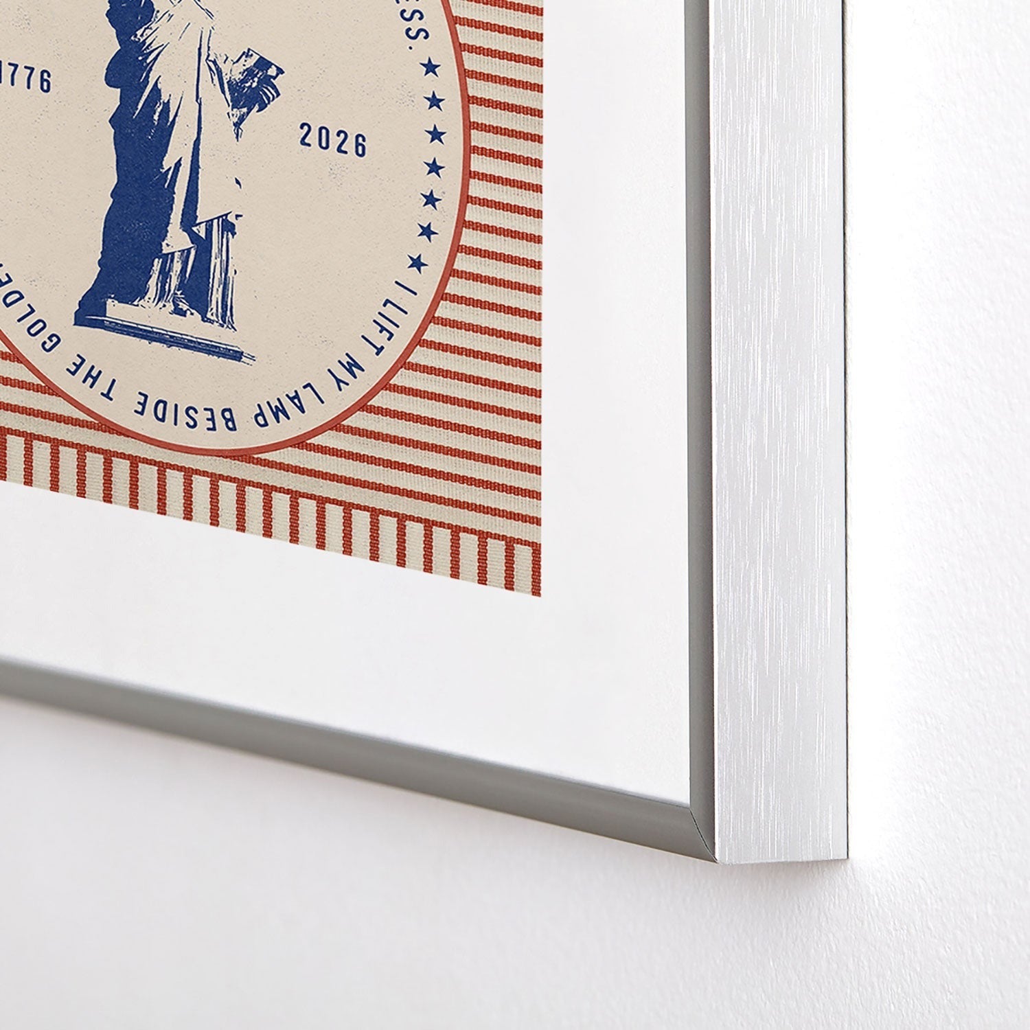 DENY Designs Life Liberty Metal Framed Art Print