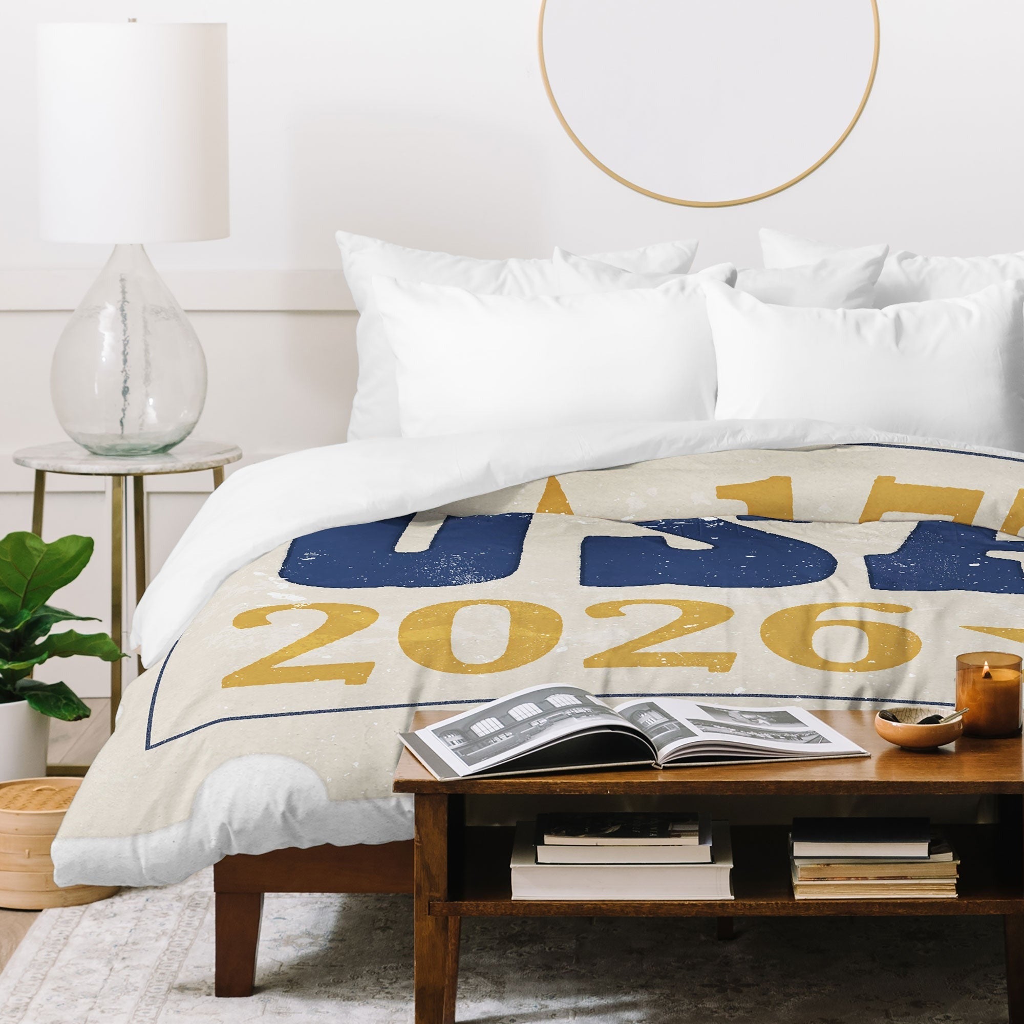 DENY Designs USA Stamp Duvet Cover