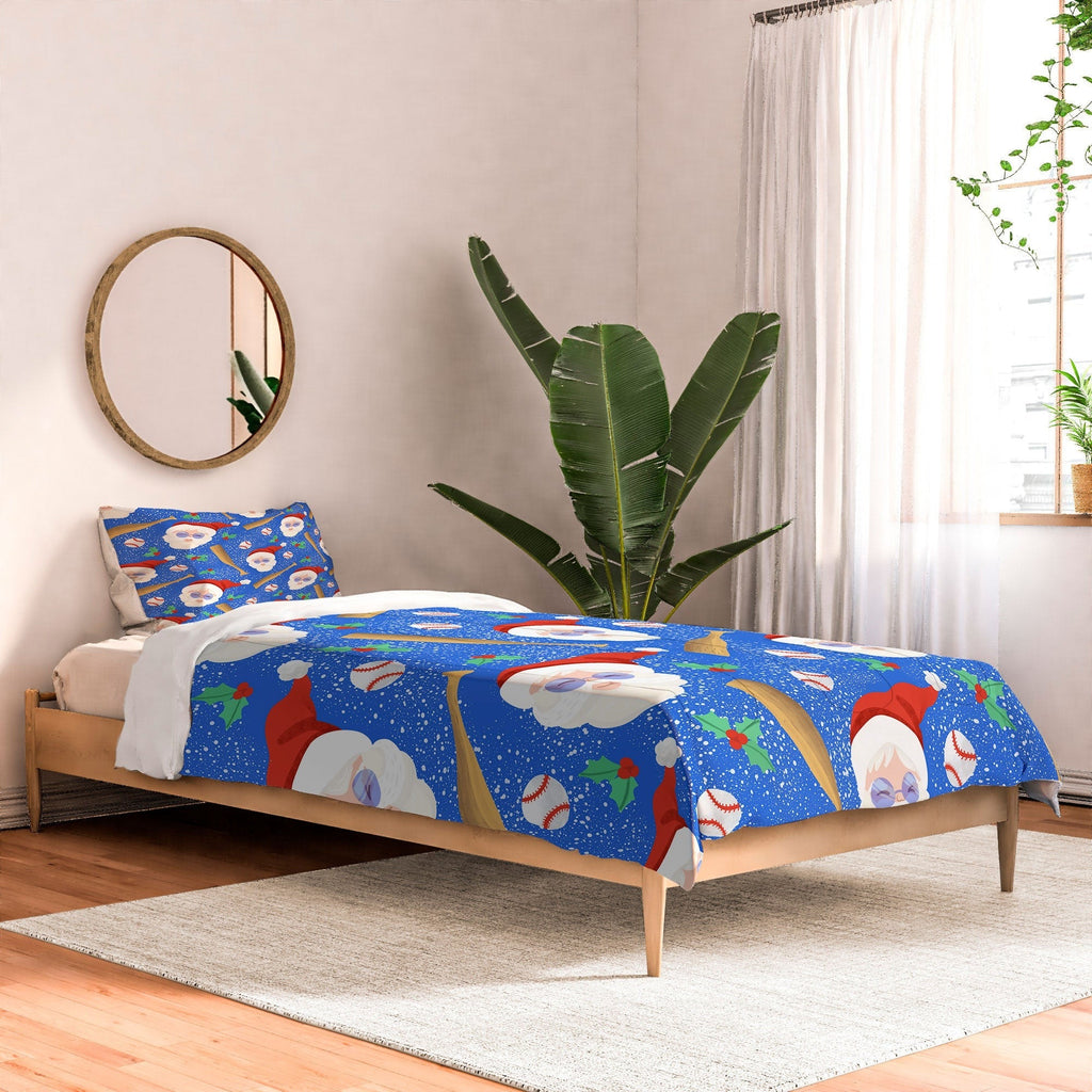 Design by Spark Sporty Baseball Santa Comforter