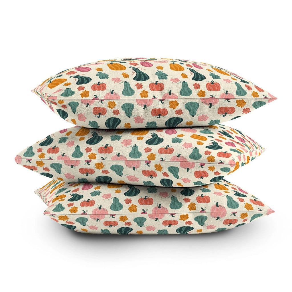 Design by Spark Gourdgeous Autumn Throw Pillow