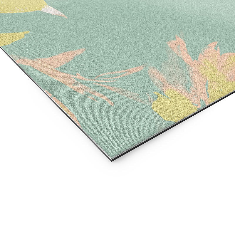 Gabriela Fuente Emma Floral Mint Welcome Mat