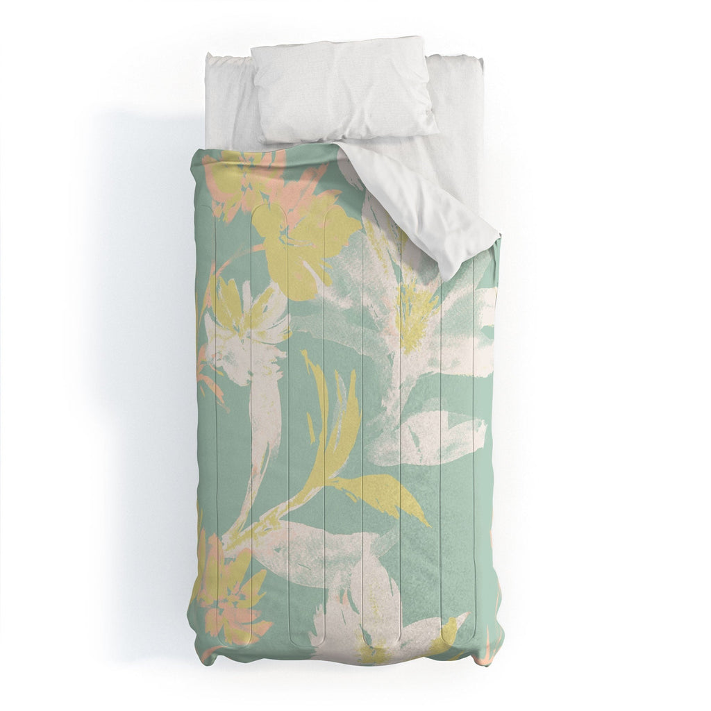Gabriela Fuente Emma Floral Mint Comforter