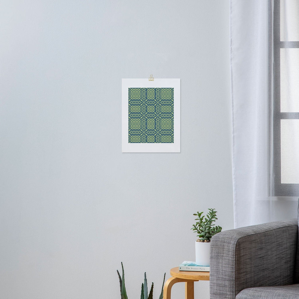 Marta Barragan Camarasa Nostalgic Grid Design Art Print