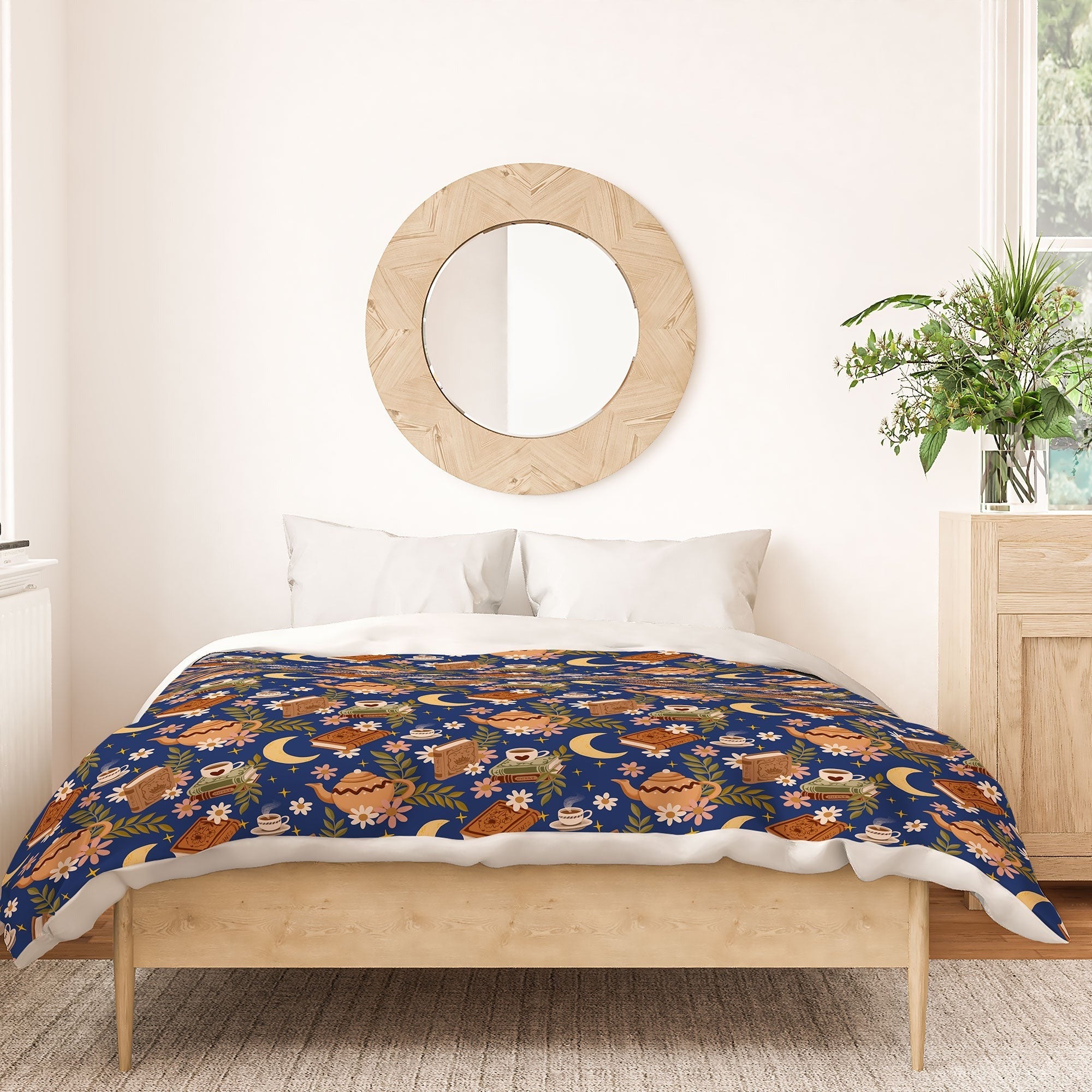 Avenie Moonlit Reading Nook II Duvet Cover