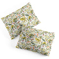 Ninola Design Botanic Retreat Tropical Jungle Leaves Botanical Green Orange Pillow Shams