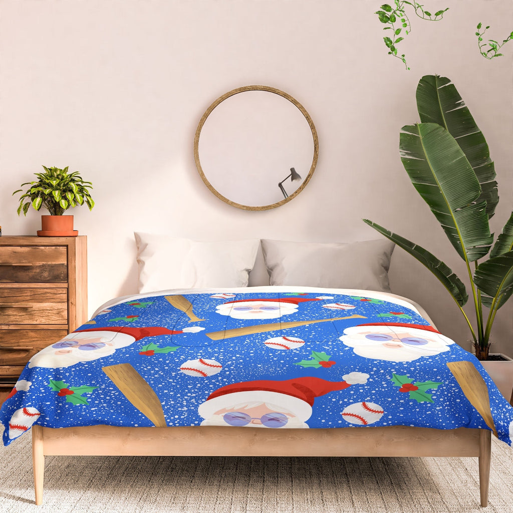 Design by Spark Sporty Baseball Santa Comforter