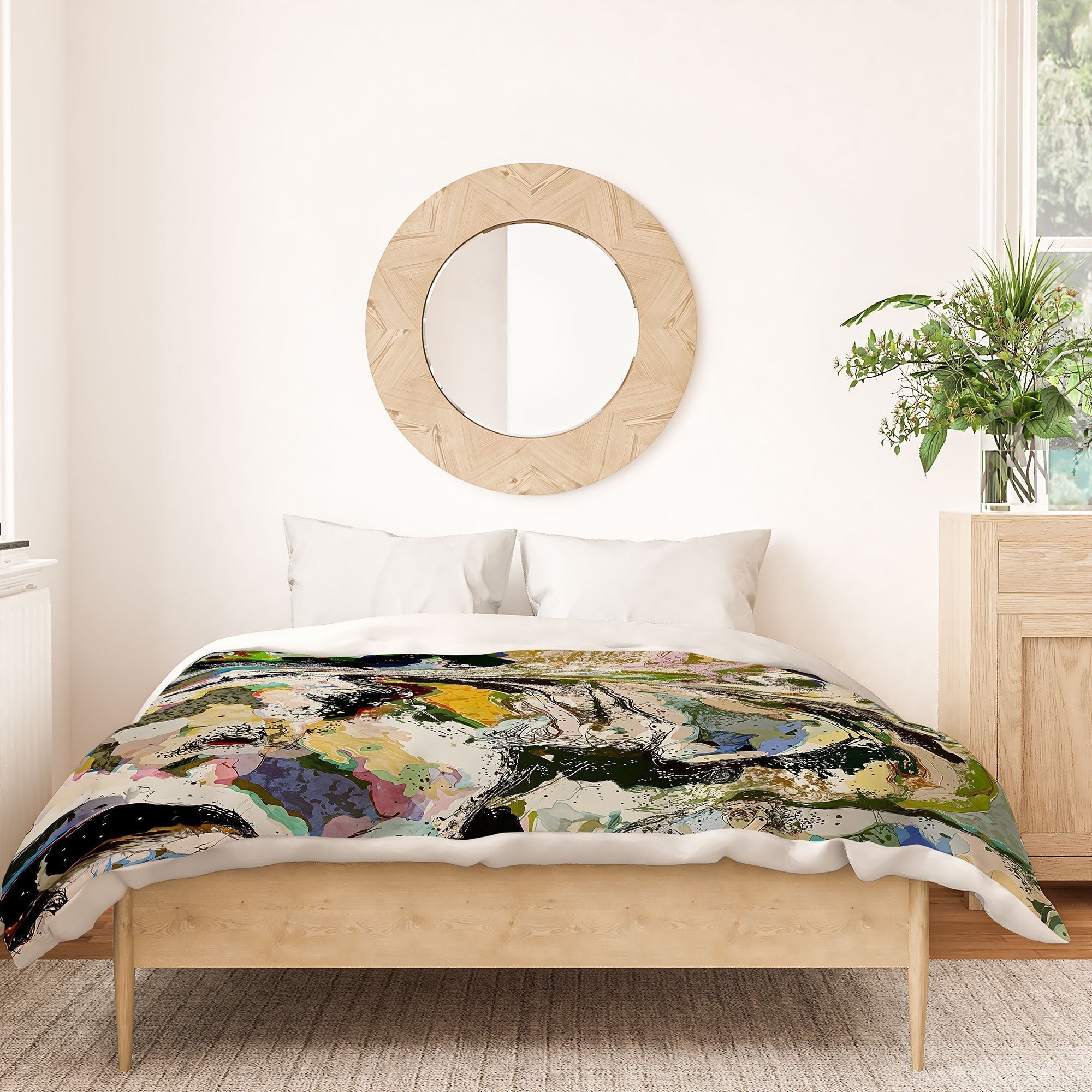 83 Oranges Echoes Beneath the Surface Duvet Cover