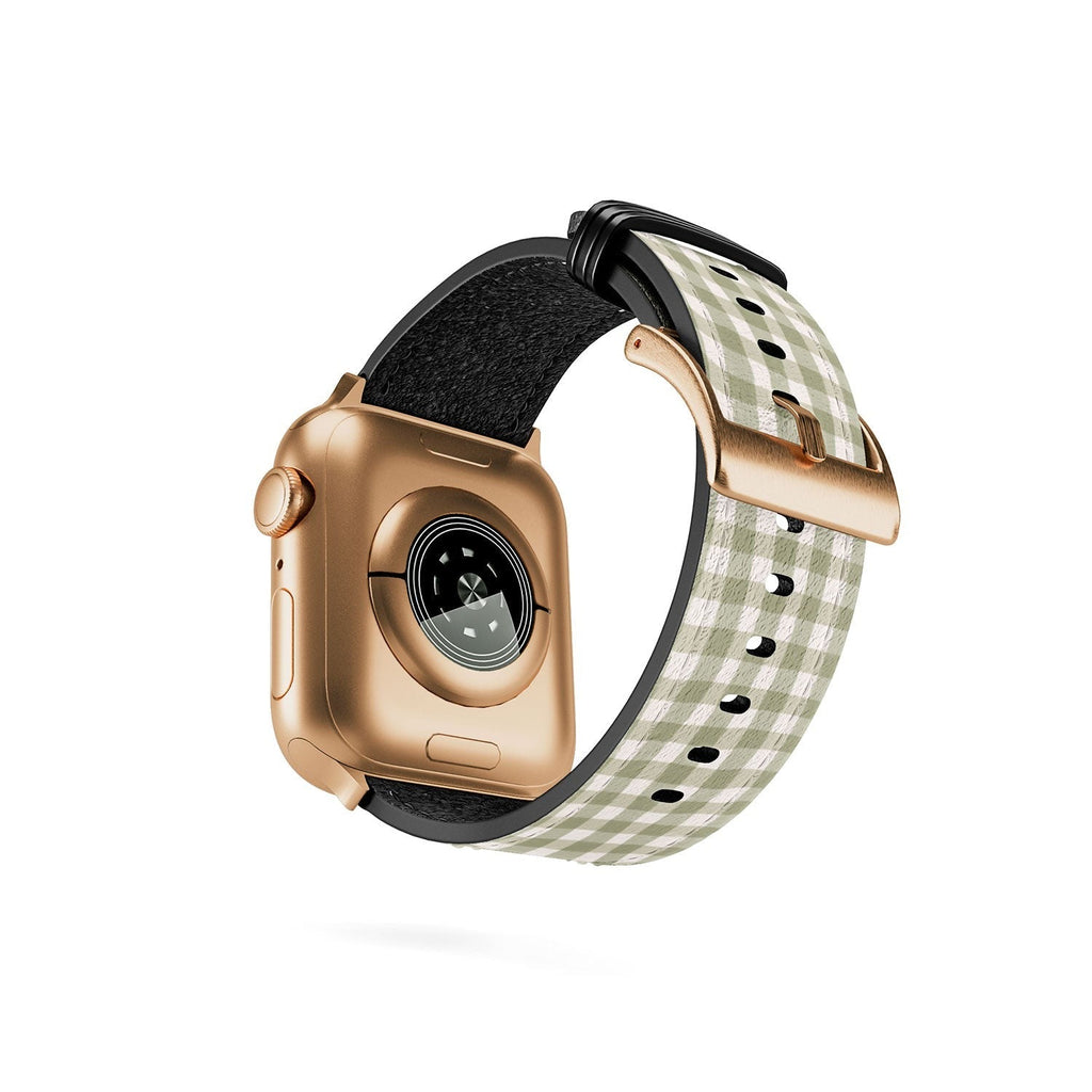 Menina Lisboa Rustic Green Plaid Apple Watch Band
