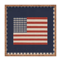 DENY Designs Gingham Flag Square Tray