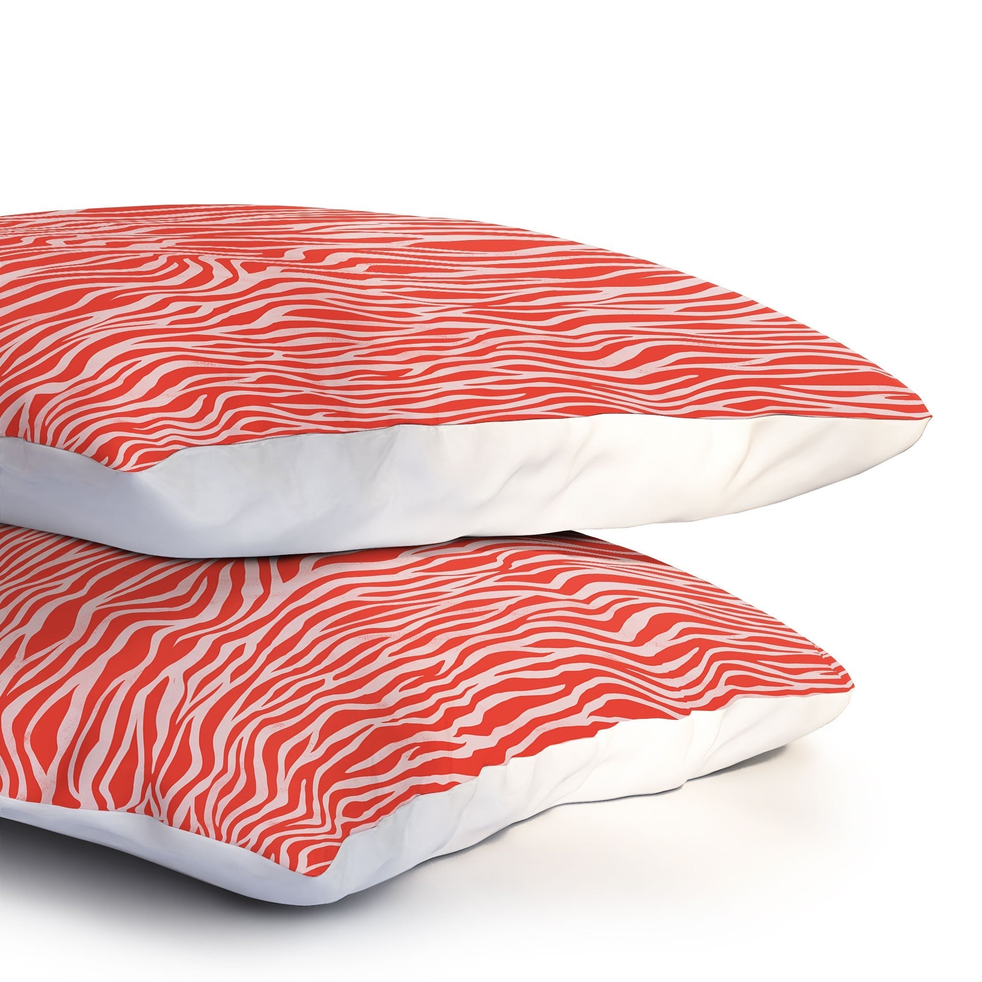 Avenie BR Red Zebra Stripe Pillow Shams