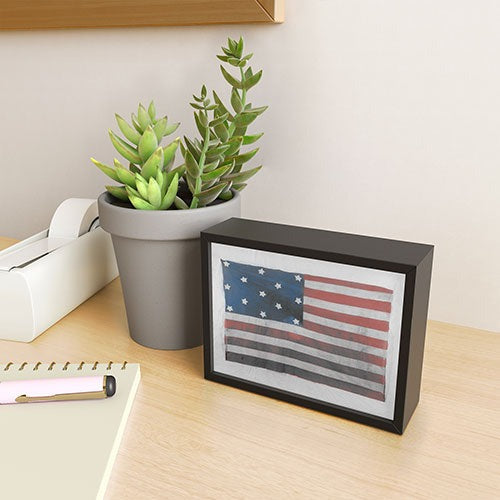 DENY Designs Flag Attributed to Elizabeth Schuyler Hamilton Framed Mini Art Print