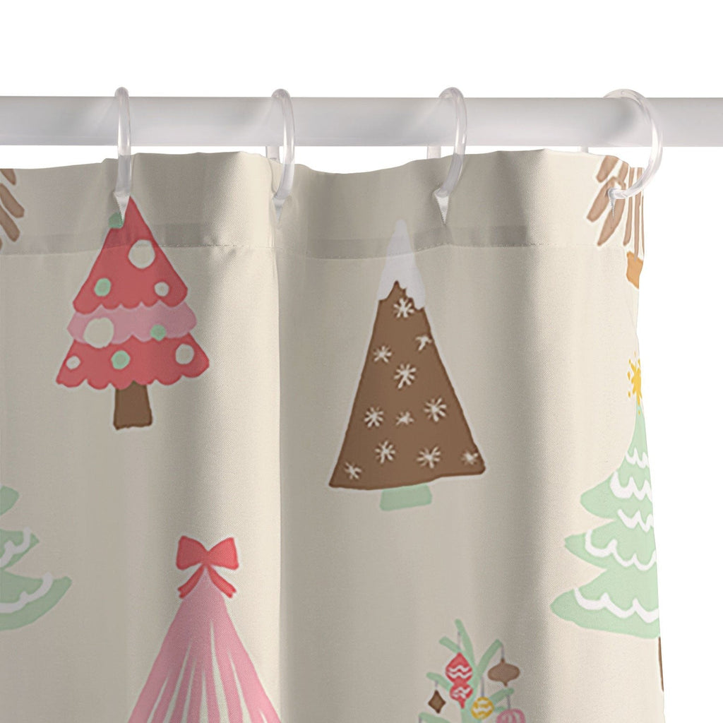 Design by Spark Christmas Tree Delight Shower Curtain