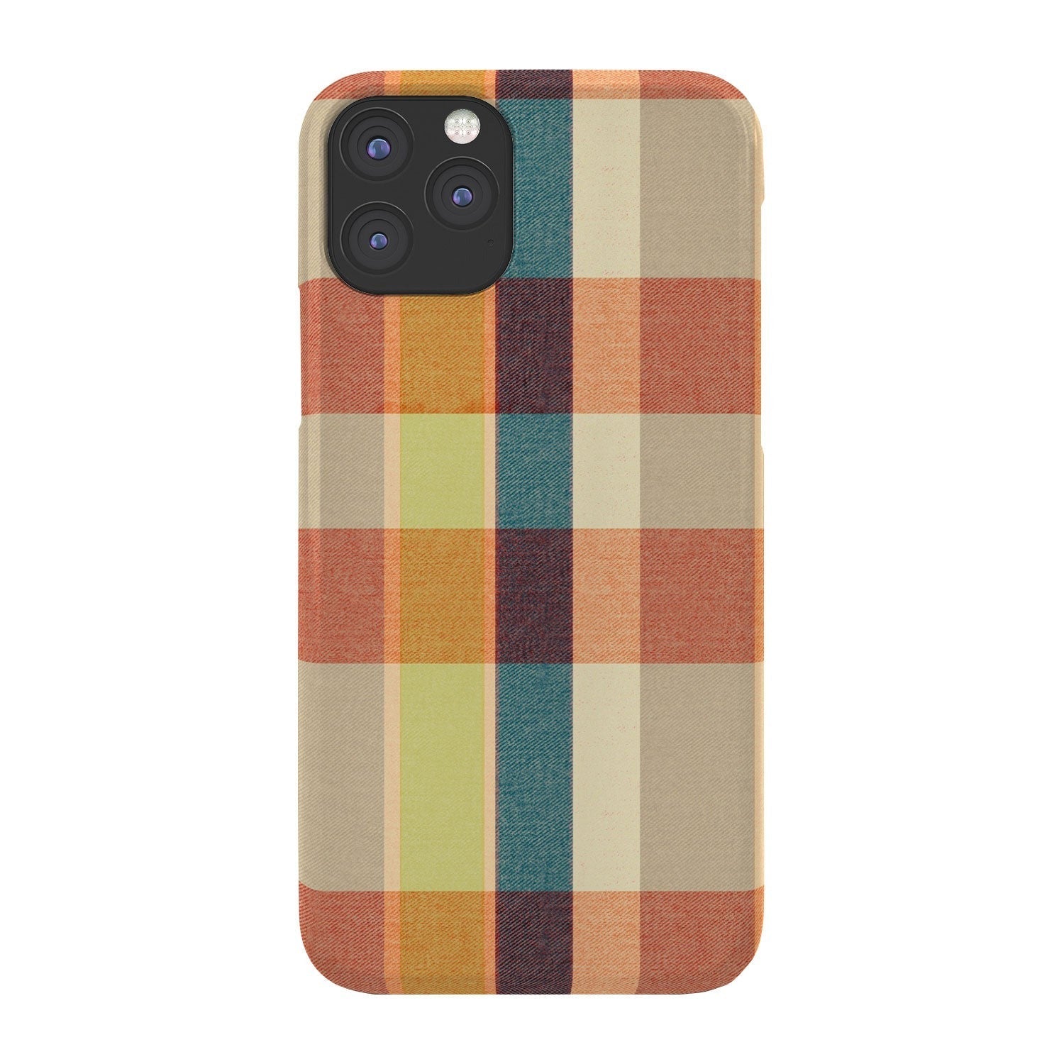 Marta Barragan Camarasa Retro Picnic Plaid Warm Tones Phone Case