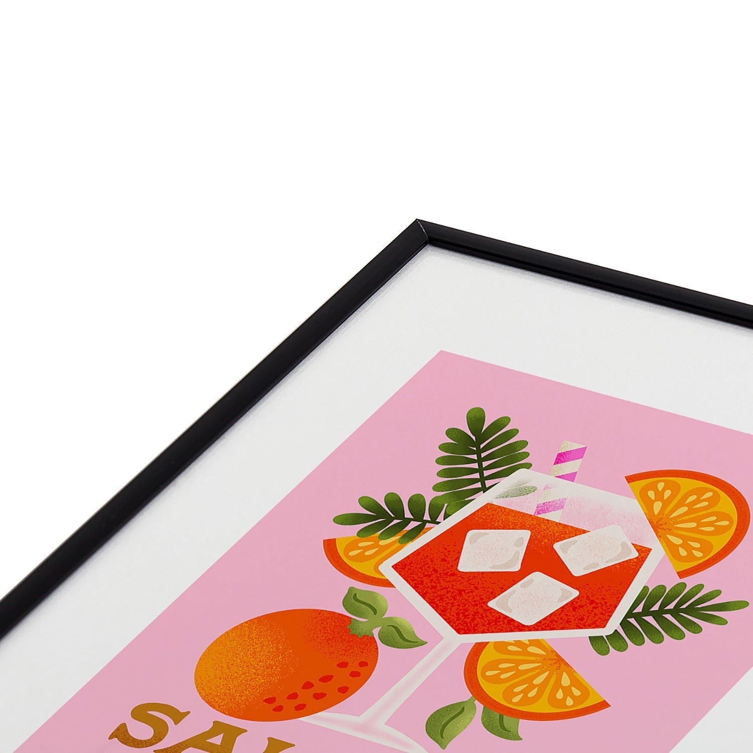 Jessica Molina Orange Spritz Metal Framed Art Print