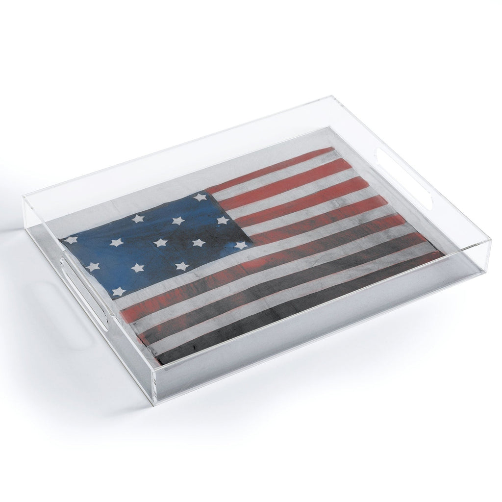 DENY Designs Flag Attributed to Elizabeth Schuyler Hamilton Acrylic Tray