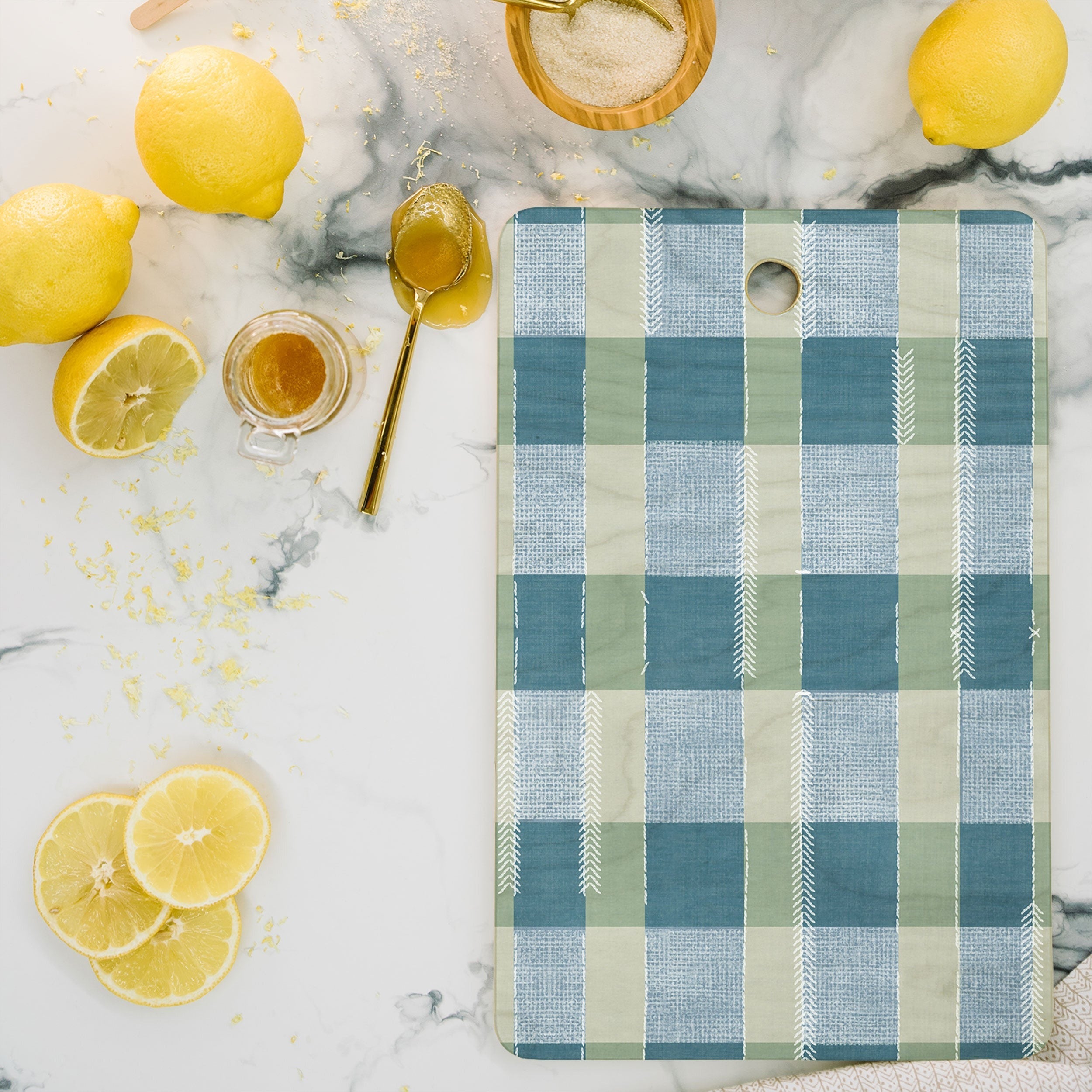 Marta Barragan Camarasa Country Style Checks Cutting Board Rectangle