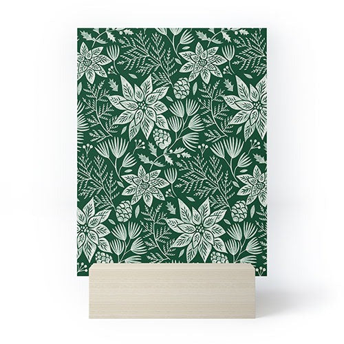 Pimlada Phuapradit Christmas Poinsettia Mini Art Print